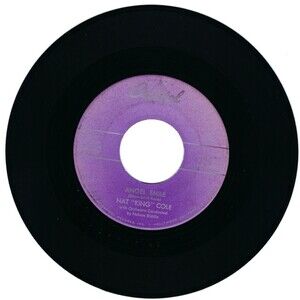 Nat King Cole ‎– Angel Smile / Back In My Arms - Capitol 45 RPM Vinyl '57